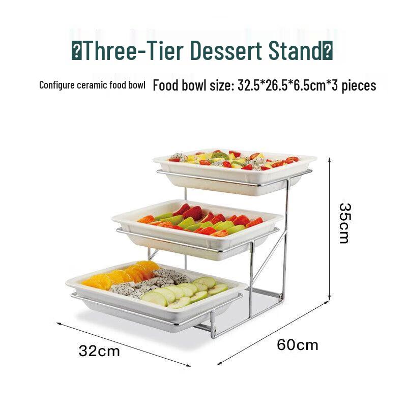Ceramic Buffet Food Display Stand