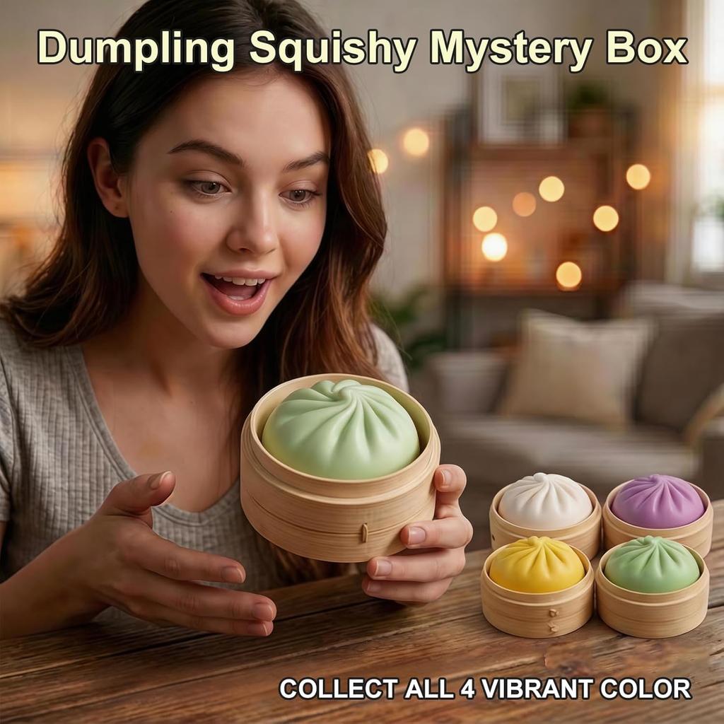 Giant Dumpling Squishy, Glitter Steamed Bun, Maltose Stress Ball, Taba Sensory Fidget, Office Desk Decor, New