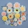 Champagne Silk Imitation Flowers for Hairpins, Hanfu Headdresses, Souvenirs, and Performance Accessories.