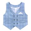 Famuka Formal Long Sleeve Shirt and Pants Check Perfect for Kindergarten Entrance School Entrance Shrine and Birthdays Size Boys' Suit, Set, Pattern,