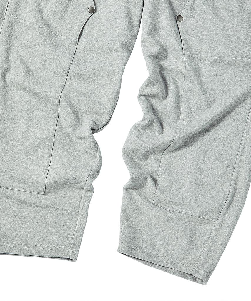 TRAVEL Carpenter Sweat Balloon Pants Melange Gray