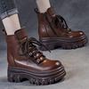 Thick-soled soft-soled heightening Martin boots New velvet warm cotton boots Skinny non-slip snow short boots