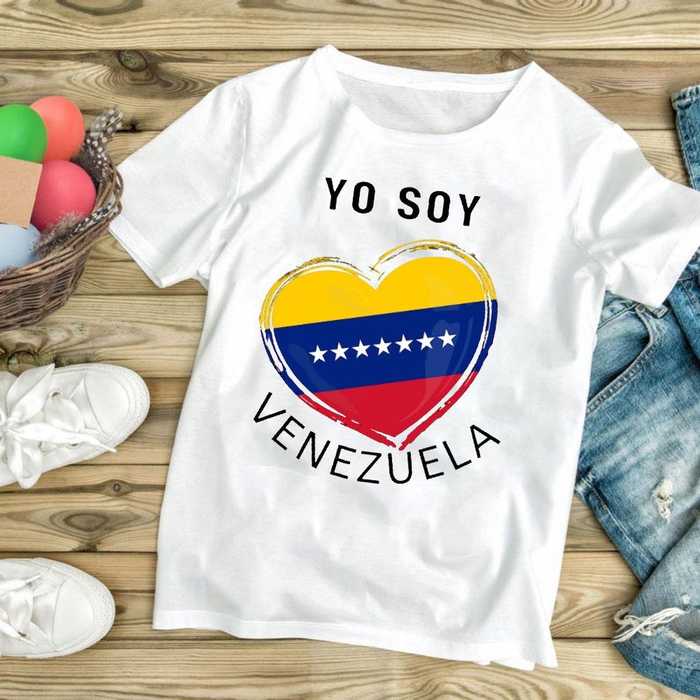 Venezuela Printed Tshirt Tops Venezuela Girt Tees Women Fashion and Casual Clothes Summer Shortsleeved Harajuku Clothes S
