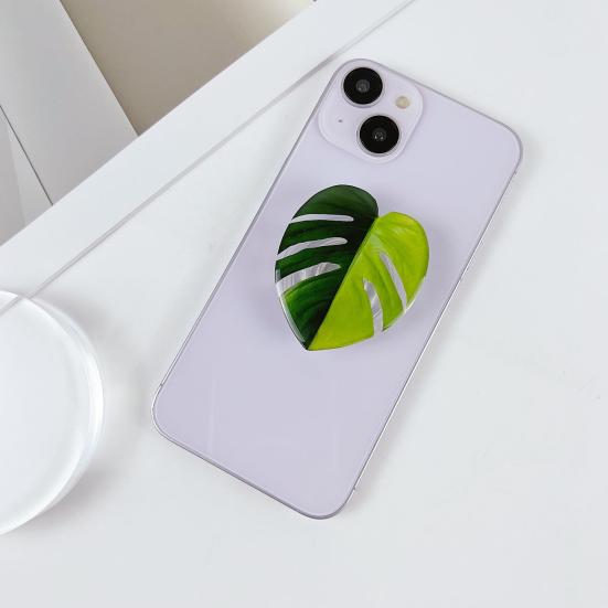Yousheng Simulated Tropical Leaf Decoration Acrylic Epoxy Resin Green Leaf Sign DIY Refrigerator Magnet Mobile Phone Airbag Holder Accessories