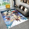 New Genshin Impact Cartoon Game Carpet Rug for Bedroom Living Room Sofa Playroom Doormat Home Decor,Kid Area Rug Non-slip Gift