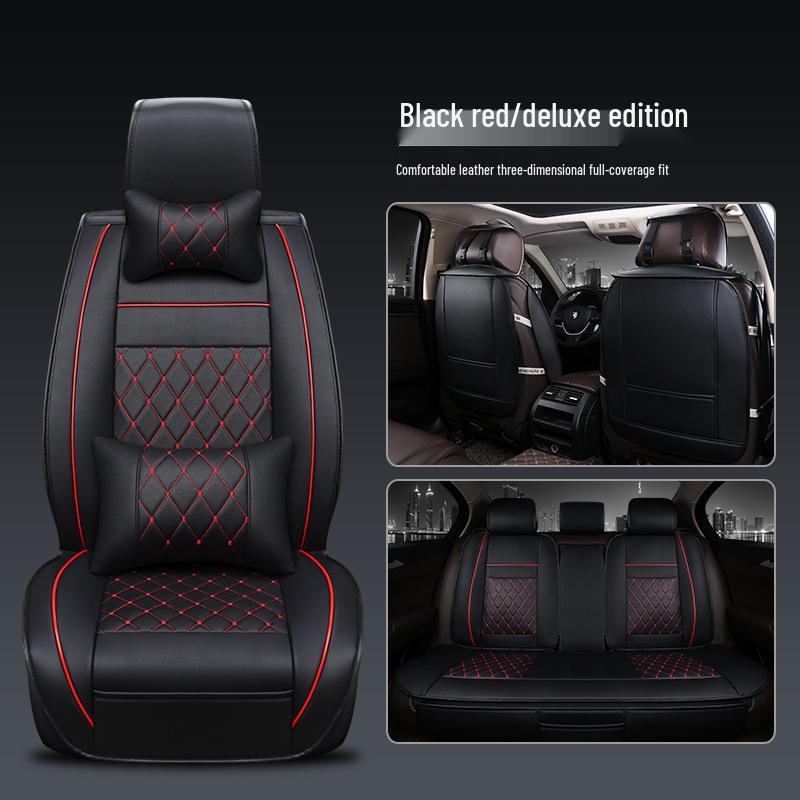 Diamond-Shaped Split Full-Surround Car Seat Cushion for All Seasons