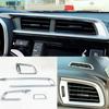 Silver Front Dashboard Air Vent Outlet Cover Trim For Honda Fit Jazz 2014-
