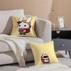 Casual Daily Cute Rabbits Dresses In Different Cushion Cover Linen Pillow Case Soft Breathable Protective Couch Room Decoration