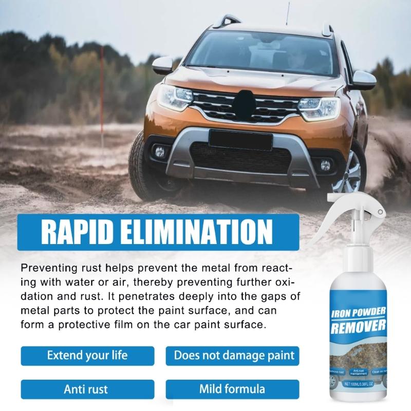 100ml/3.38oz Rust Remover Derusting Sprayer Multifunction Car Rust Removal Sprayer Universal Car Maintenance