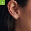 Personalized D Color Moissanite Ear Hook Women'S Simple High-End Versatile S925 Sterling Silver Earrings.
