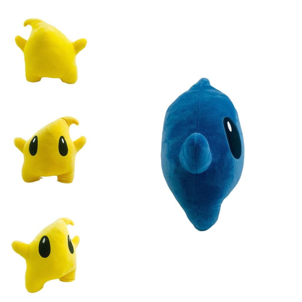 Large Mario Yellow Star Invincible Star Plush Toy 25cm