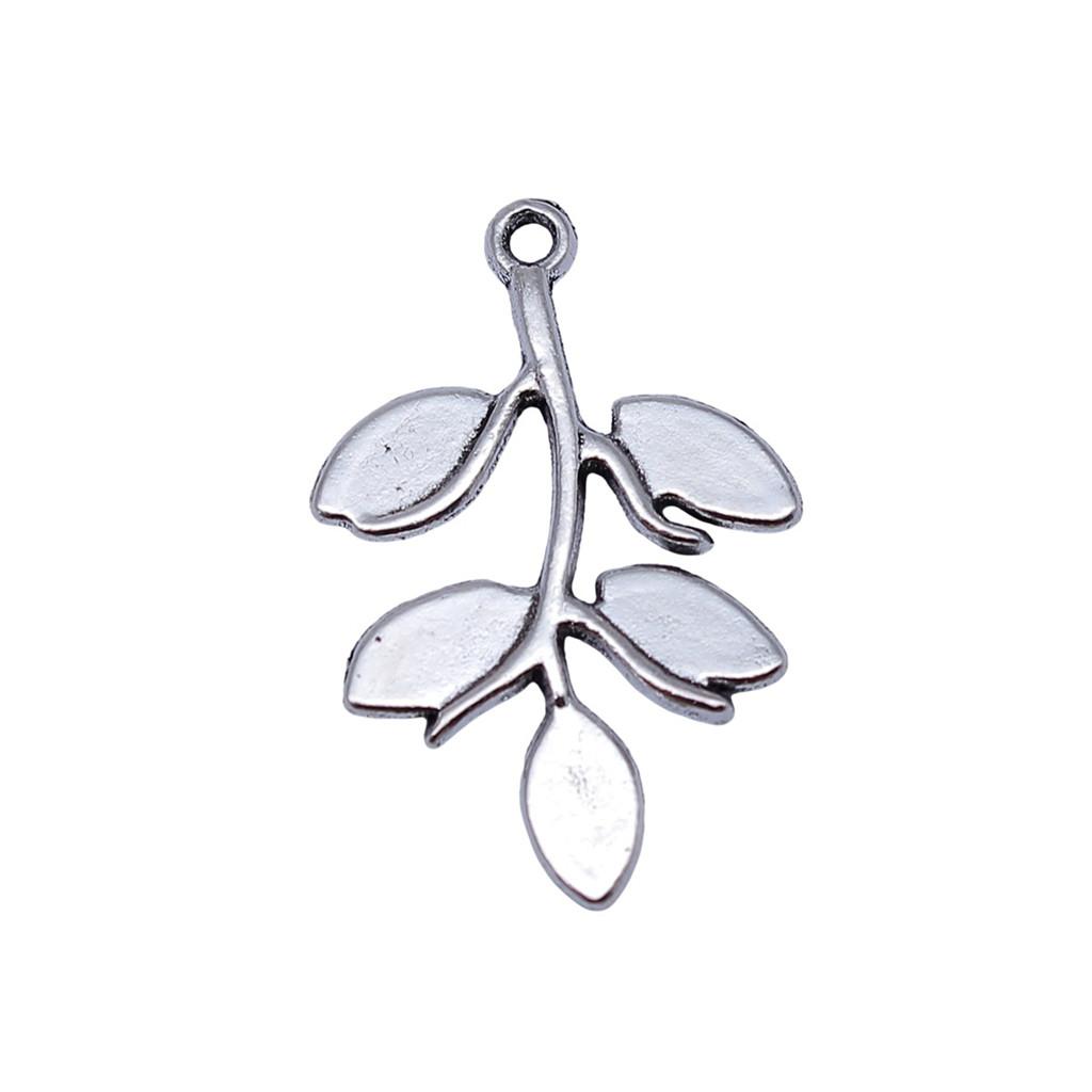 Filigree Leaf Charms Antique Alloy Pendants For Nature Inspired Jewelry