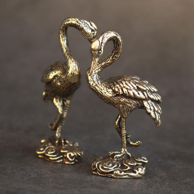 Figurine Macara din alama Miniaturi Ornamente de birou Decoratiuni camera de zi Artizanat Accesorii Statuie animal mic