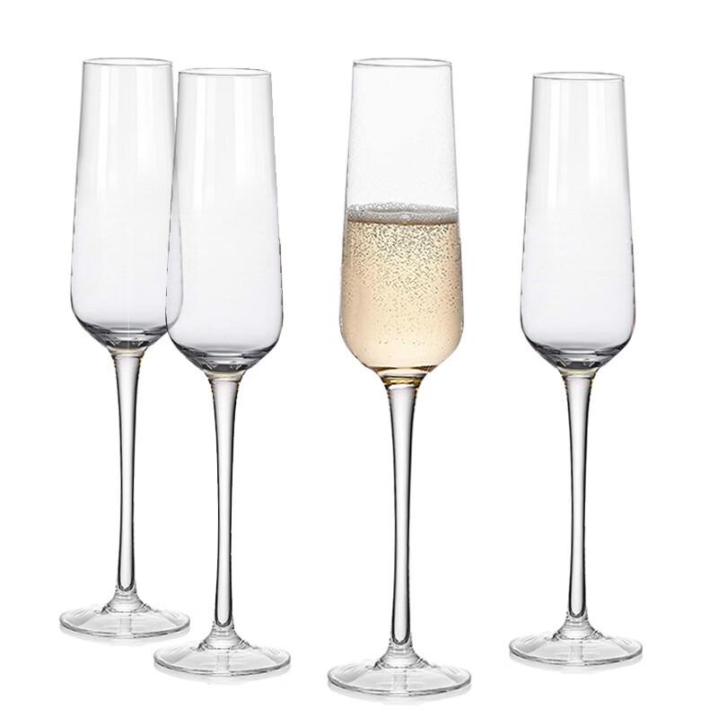 LISM Handmade Crystal Champagne Flute