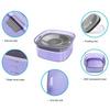 Pet Water Bowl No Spill 2L Spill Proof Clear Dog Water Bowl Anti Splash No Mess Cat Water Dispenser for Sloppy Messy Drinkers