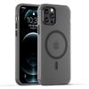 For iPhone 12 Pro Max 6.7 Inch Magnetic Case Translucent Matte TPU+PC Phone Cover Compatible with MagSafe