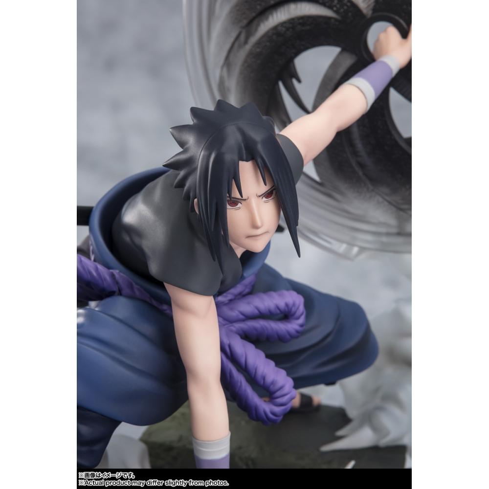 Naruto Figuarts Zero [super Fierce Battle] Sasuke Uchiha The Light   Dark Of The Mangekyo Sharingan