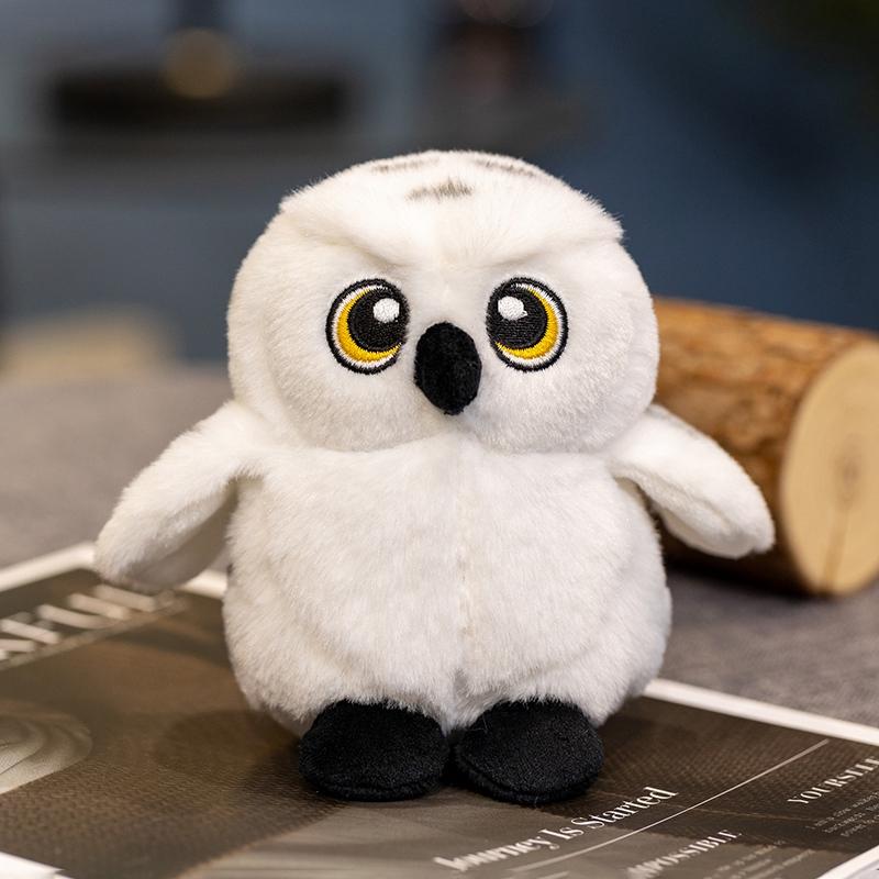 13cm Cartoon White Owl Plush Toys Soft Stuffed Animals Cute White Eagle Plushie Toys Kids Toys Home Decor Girls Birthday Gifts