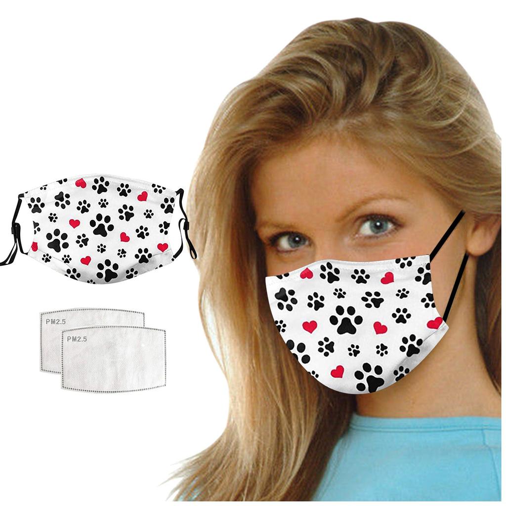 Dog PrintAdult Mask Washable Reusable Pollution Cover Face