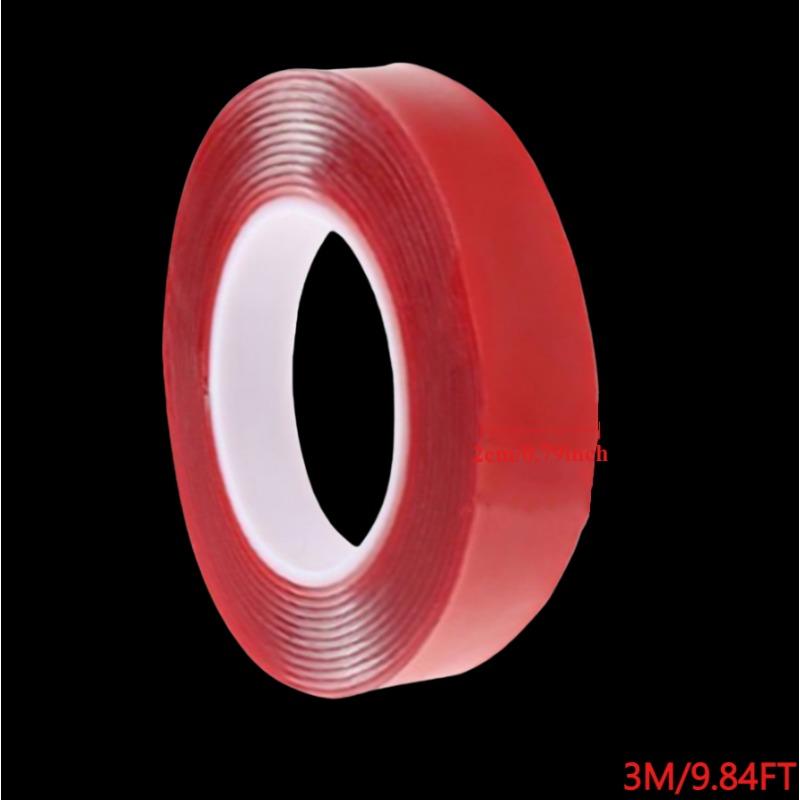 Car Strong Double Sided Adhesive Stickers Tape Nano Transparent Reusable Waterproof Auto Tape Clean Tools Car Protect Sticker