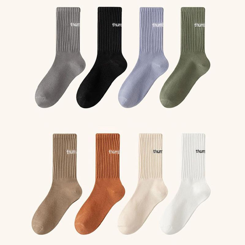 College Tooling Style Lovers All-Match Wear-Resistant Thick Line Socks Men'S And Women'S Autumn And Winter Sports Deodorant Pile