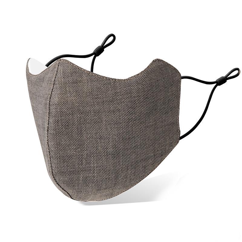 

3D трехслойная хлопковая маска: Защита уголков глаз и тепло на осень/зиму One Size кофейный