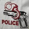 T-Shirt Thailändische Polizei Thailand Unterhemd Rundhalsausschnitt Kurzarm Pistole Handschellen Gepolsterte Schultern Druck Schnelltrocknend Uniform Männer Frauen Unisex