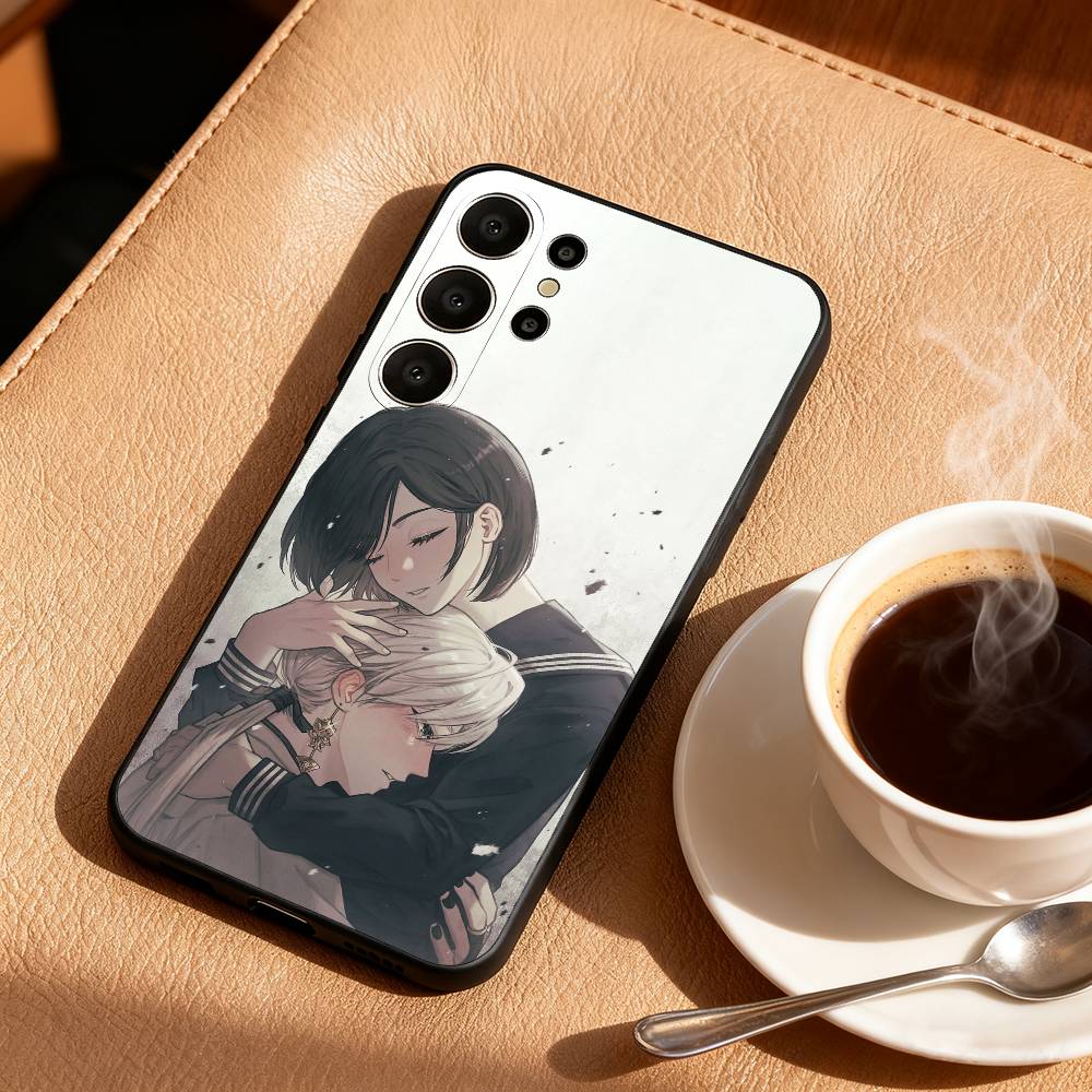 Mr. Masked Fox and the Female Student Phone Case For Samsung S26,S25,S24,S21,S22,S23,S30,Ultra,S20,FE,Lite,10,9,Black Cover