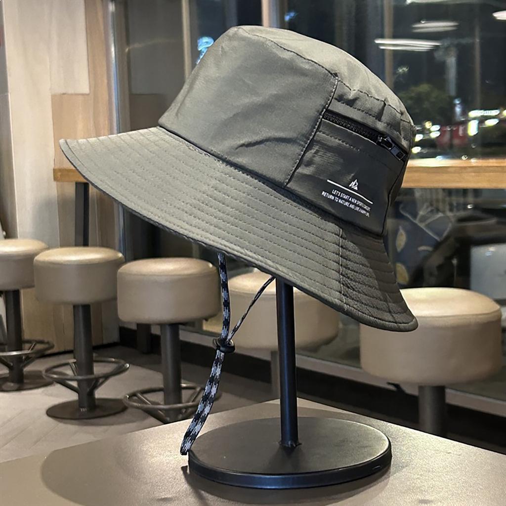 Fashion Solid Color Fisherman Hat for Men Women Summer Quick Drying Wide Brim Sunshade Basin Cap Unisex Hiking Outdoor Hat