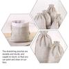 Beige Small Drawstring Bags Jewelry Pouch for Storage 60Pcs