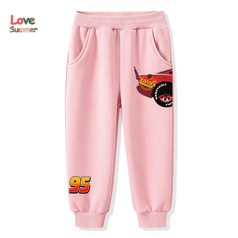 Boy's Pants Kids Trousers Cars Lightning McQueen Pants for Children Sweatpants Unisex Casual Spring Autumn Kids Clothes 4 To 14Years