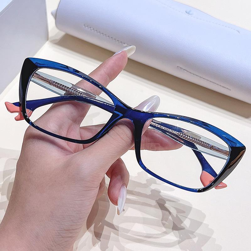 

Fashion Cat Eye Reading Blue Light Glasses Women Gradient Green Casual Eyeglasses Spring Hinge Optical Prescription Glasses 0