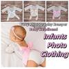 2Pcs/Set Bow Tie Design Infants Photo Clothing Newborn Photography Props  Newborn Photography
