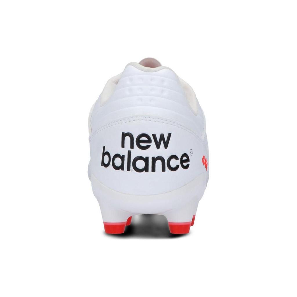 New Balance 442 V2 Pro Round Toe Lace-Up HG (Rubber Short Studs) Firm Ground Soccer Shoes Unisex Soccer Shoes White Red MS41HWT2