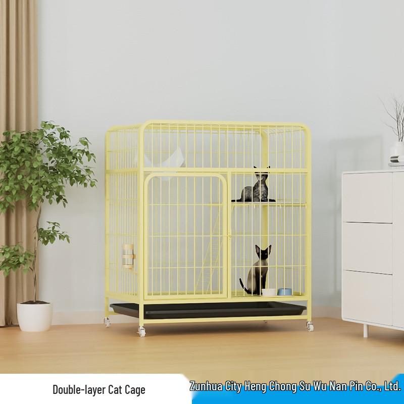Extra-Large Three-Layer Cat Cage Villa for Household Use