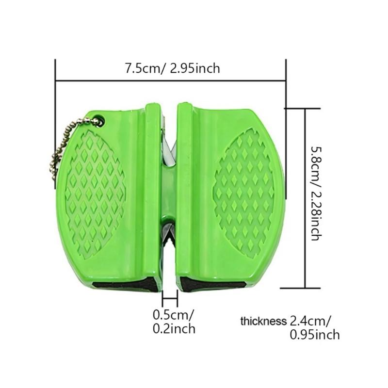 Compacts Multifunctional Knifed Sharpener With Safety Lock For Outdoor Tool And Camping Gears