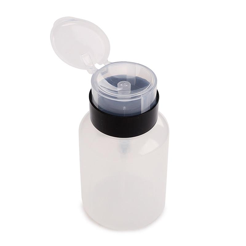 Bottiglie Ricaricabili da 220ml Dispenser a Pompa Smalto per Unghie Gel Rimuovi Smalto Detergente Bottiglia Vuota per Liquidi Acetone Strumenti per il Trucco