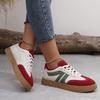 Neue Flache Lässige Sportschuhe Trainingsschuhe für Damen Retro Damen Rundzehen Farbblockierte Board Schuhe Frühling und Herbst