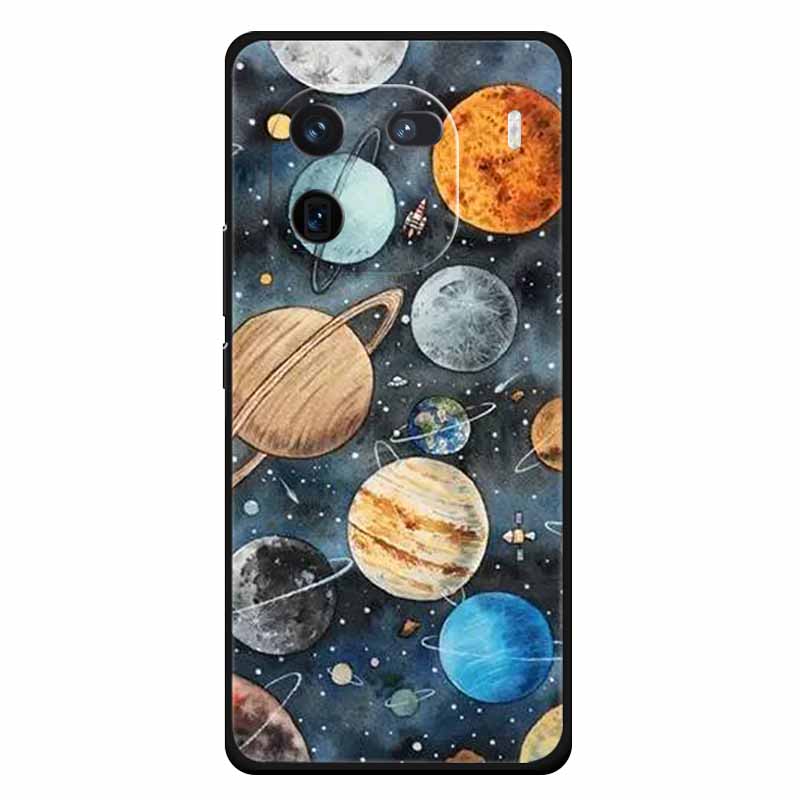 Für Vivo Iqoo 12 Hülle Weiches Silikon Katze Eule Mode Rückseitenabdeckungen für Vivo iQOO 12 Pro Hüllen Marmor Stoßfeste Handyhüllen Iqoo12