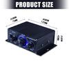 12V 20W+20W Mini HIFI Digital Stereo Sound Amplifier Car Home Radio Theater Hot Stock Microphone Office Use Lightweight
