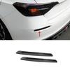 2P Black Exterior Rear Fog Light Lamp Strip Cover Trim For Honda Civic 22-2024