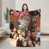 New Arrival Criminal Minds Spencer Reid Flannel Blanket  Warm Throw Blanket for Couch Chair Camping Bedspread Sofa Bed Cover