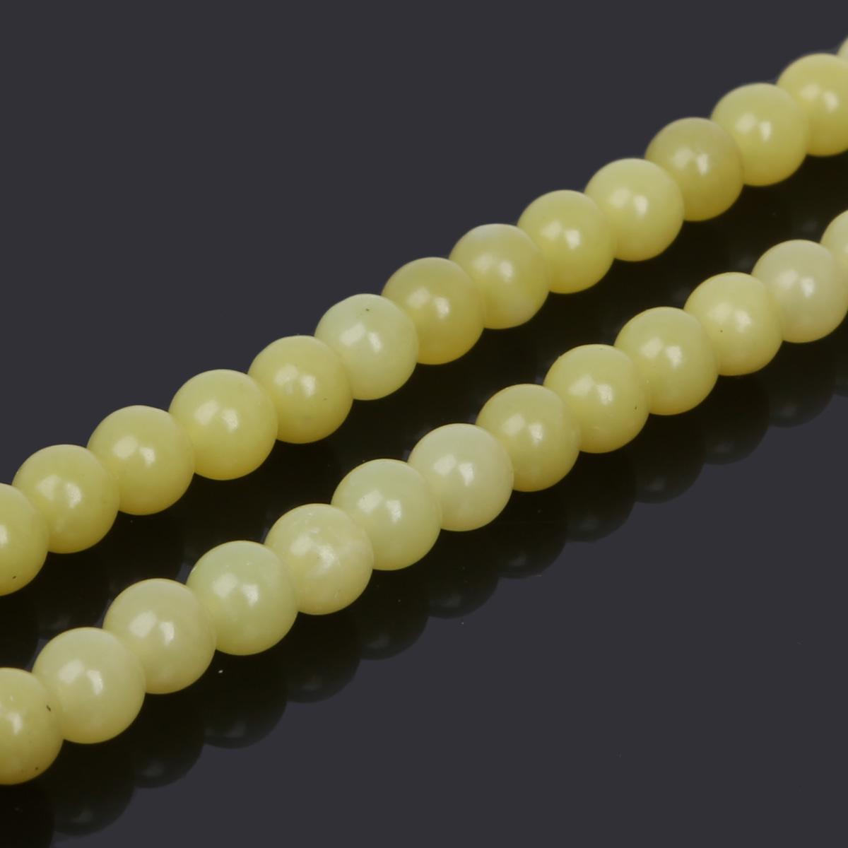 4/6/8/10 мм лимонно-желтые нефритовые бусины для изготовления ювелирных изделий 15-дюймовые браслеты своими руками 6mm 63pcs