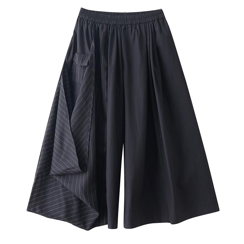 DIMANAF 2026 Summer Plus Size Women Long Pants Black Fashion Loose Trousers Big Size Casual Bottoms Pants Skirts
