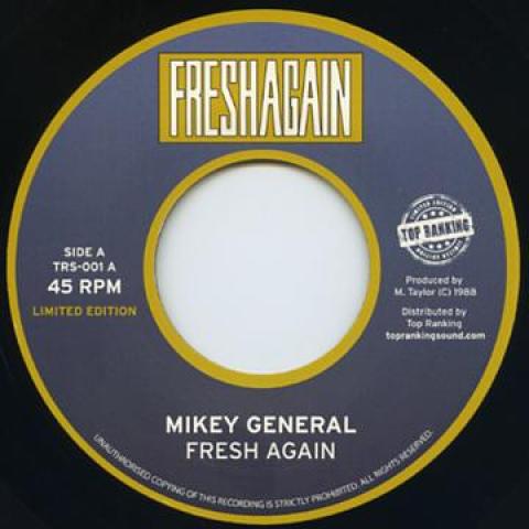 7inch Record MIKEY GENERAL - Fresh Again / I Said No TRS001 Fresh Again/Top 1988 Europe Reggae, Ska & Dub Used