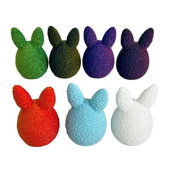 3D Printed Easter Egg Funny Easter Bunny Egg Desk Ornament Easter Basket Stuffers for Home Office Party Decor