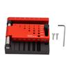 Round Rod Center Locator Drill Guide Jig Horizontal Crossed Section Punching Positioner for Model Making Wood Crafting