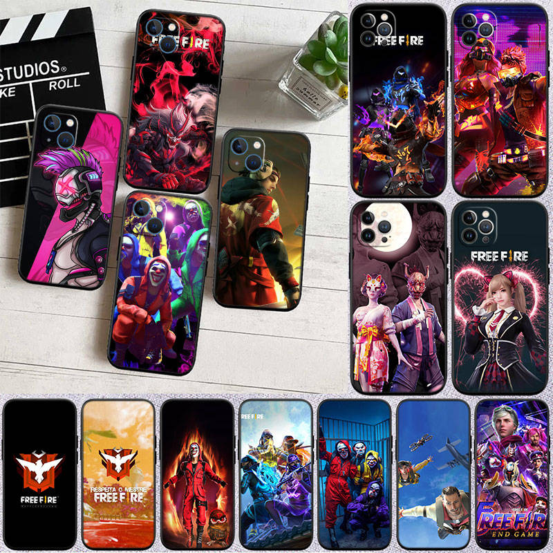 IR10 Free Fire Phone Shell Case for Redmi Note 12 12S 12C 13 13C 13R 14 14S 14R 14C Pro Max Plus A3 A3X A4 A5 11A 13X