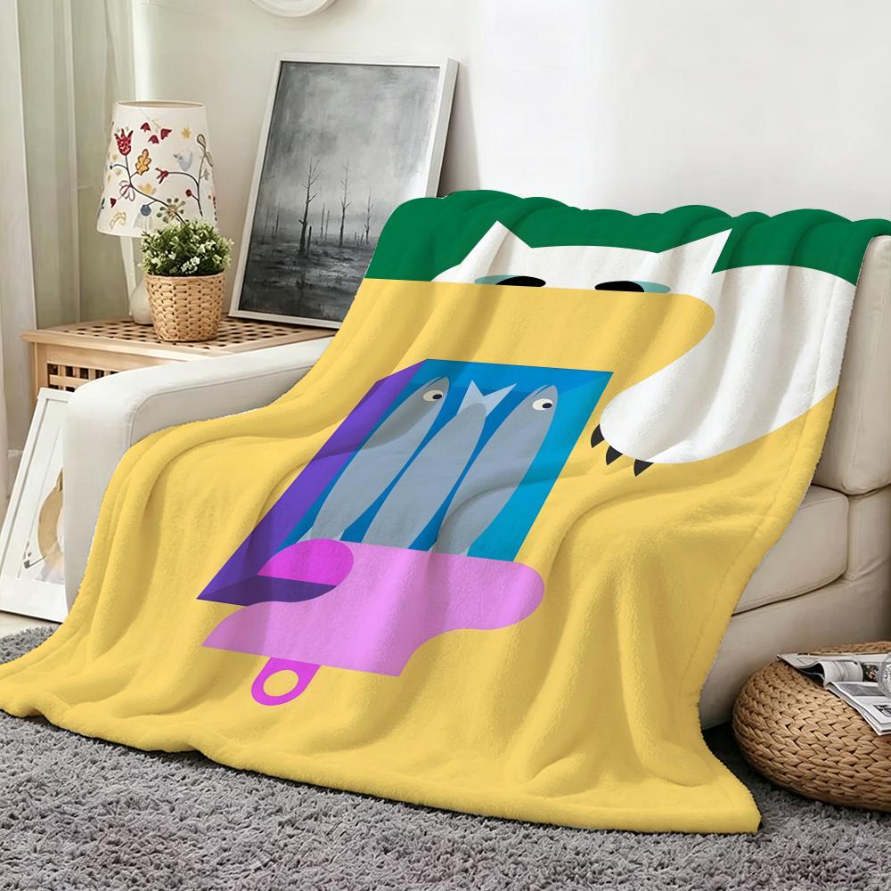 Illustrator Andy Huang Throw Flannel Throw Blanket Suitable for Sofa Living Room Bedroom