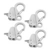 4 Pcs Boat Anchor Hooks - 316 Stainless Steel Boat Anchor Hook Clips with